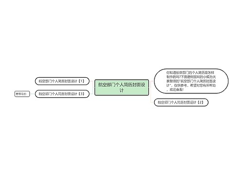 航空部门个人简历封面设计