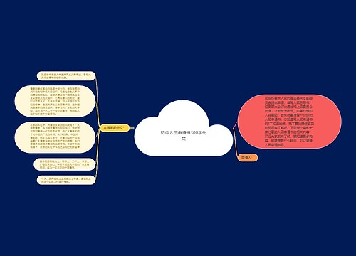 初中入团申请书300字例文
