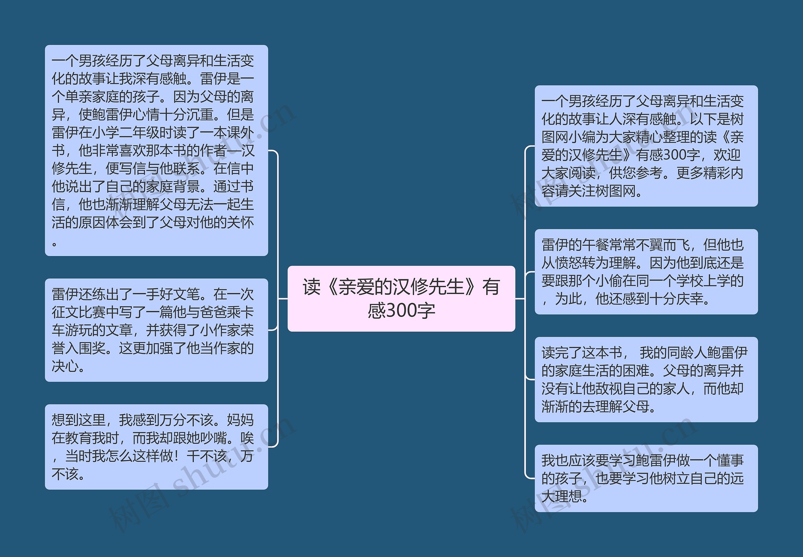 读《亲爱的汉修先生》有感300字思维导图