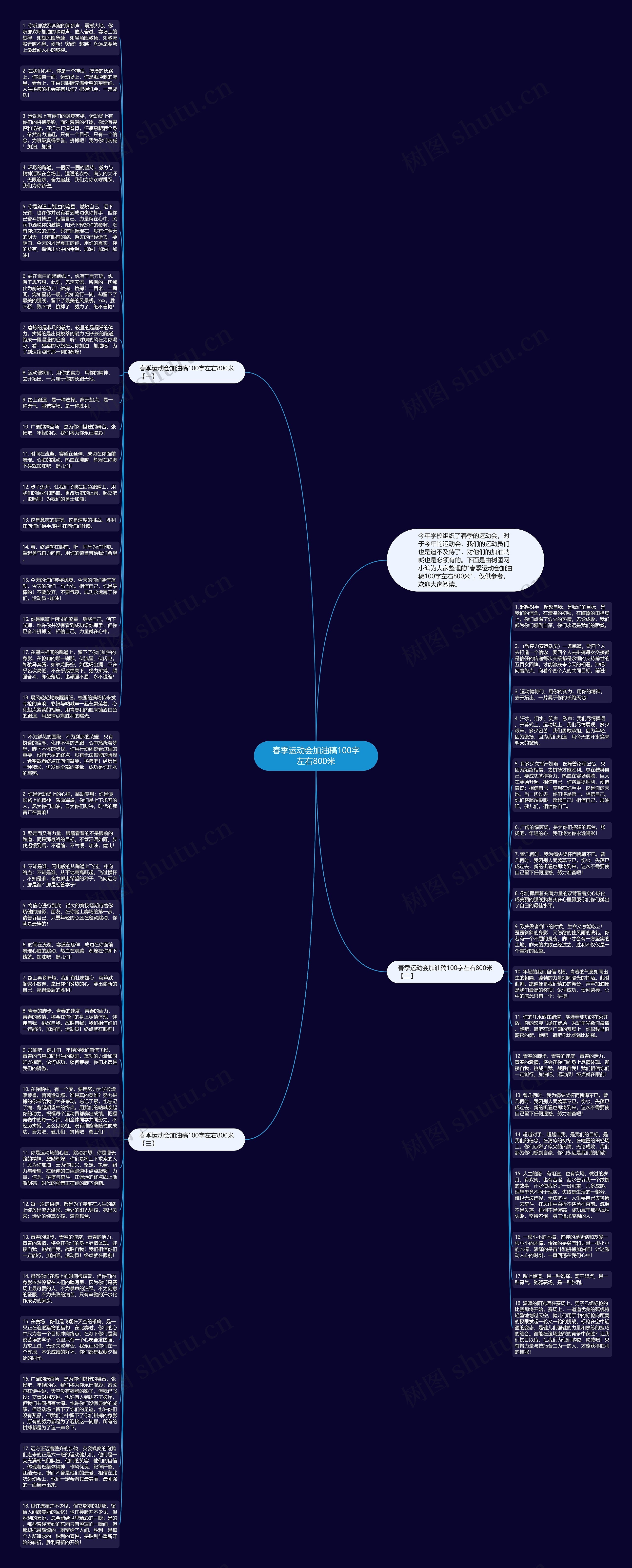 春季运动会加油稿100字左右800米思维导图