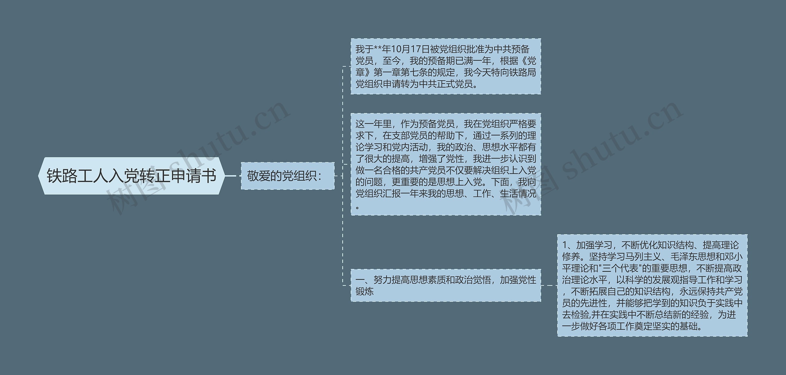 铁路工人入党转正申请书