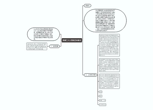 普通工人入党转正申请书