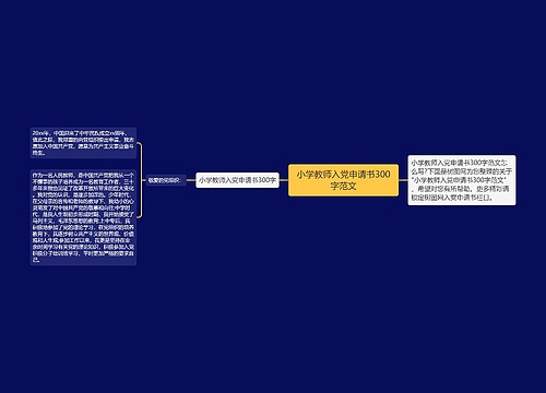 小学教师入党申请书300字范文