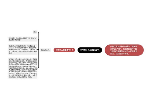 护林员入党申请书