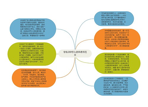 学生200字入团申请书范文