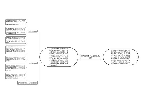 生产部主管个人工作总结2019