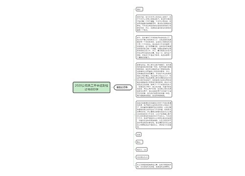 2020公司员工开会迟到检讨书800字