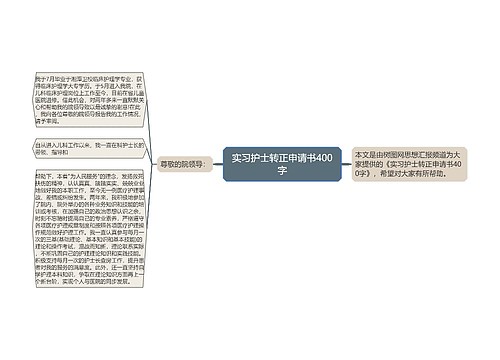 实习护士转正申请书400字