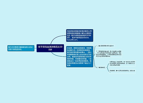 班干部竞选演讲稿范文300字