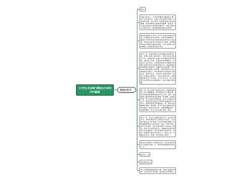 大学生无故旷课检讨书800字最新