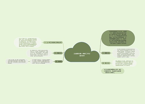 企业财务第一季度工作计划2020