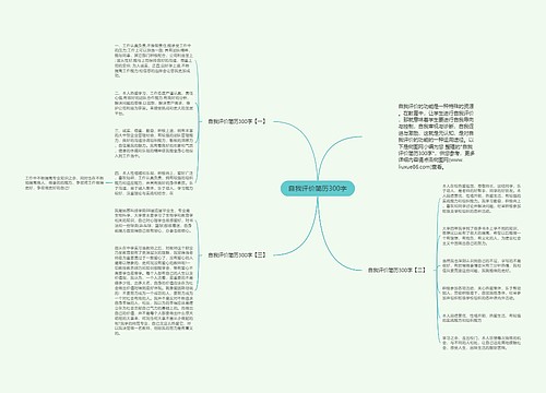 自我评价简历300字