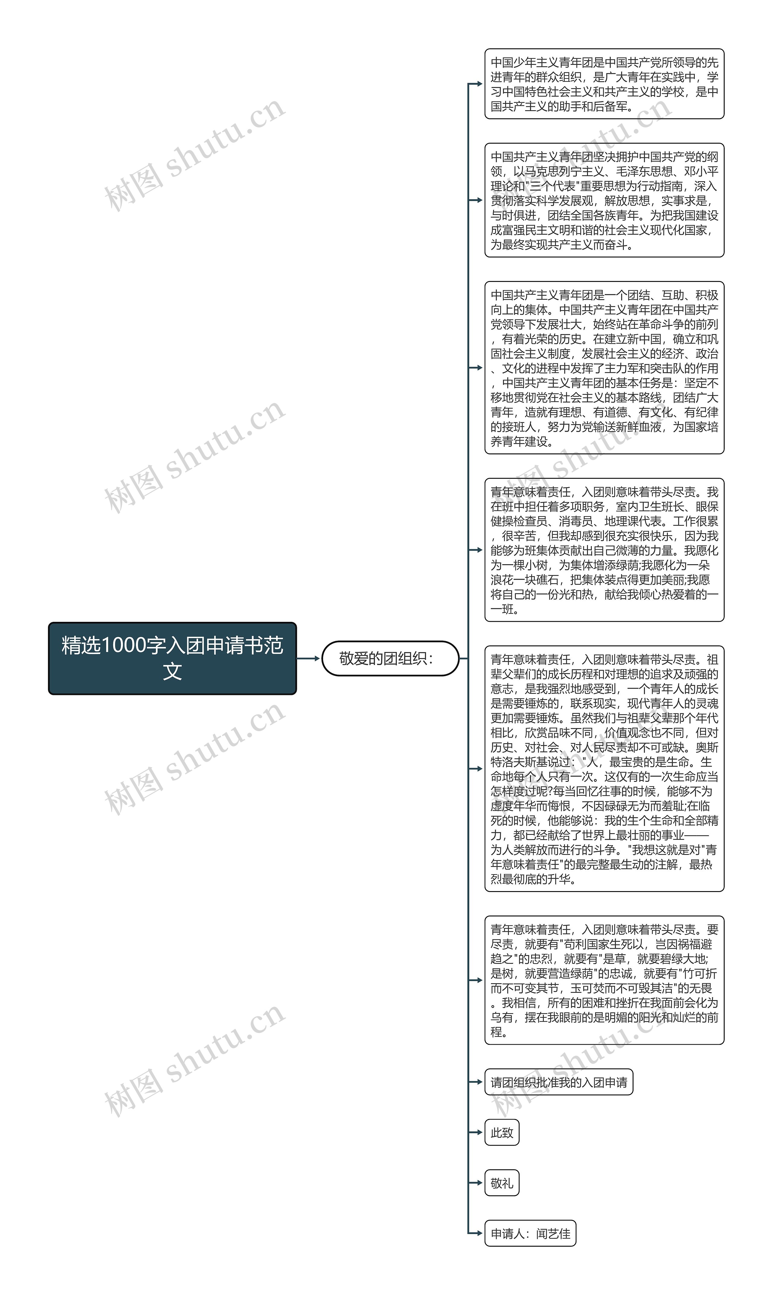 精选1000字入团申请书范文