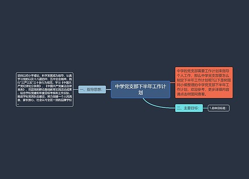 中学党支部下半年工作计划