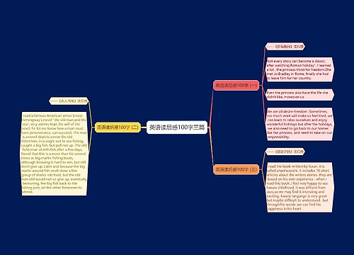 英语读后感100字三篇