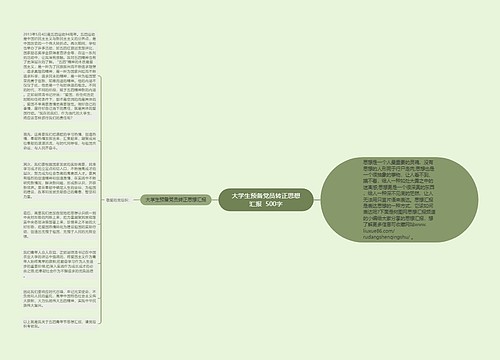 大学生预备党员转正思想汇报  500字