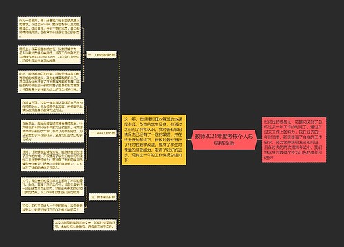 教师2021年度考核个人总结精简版