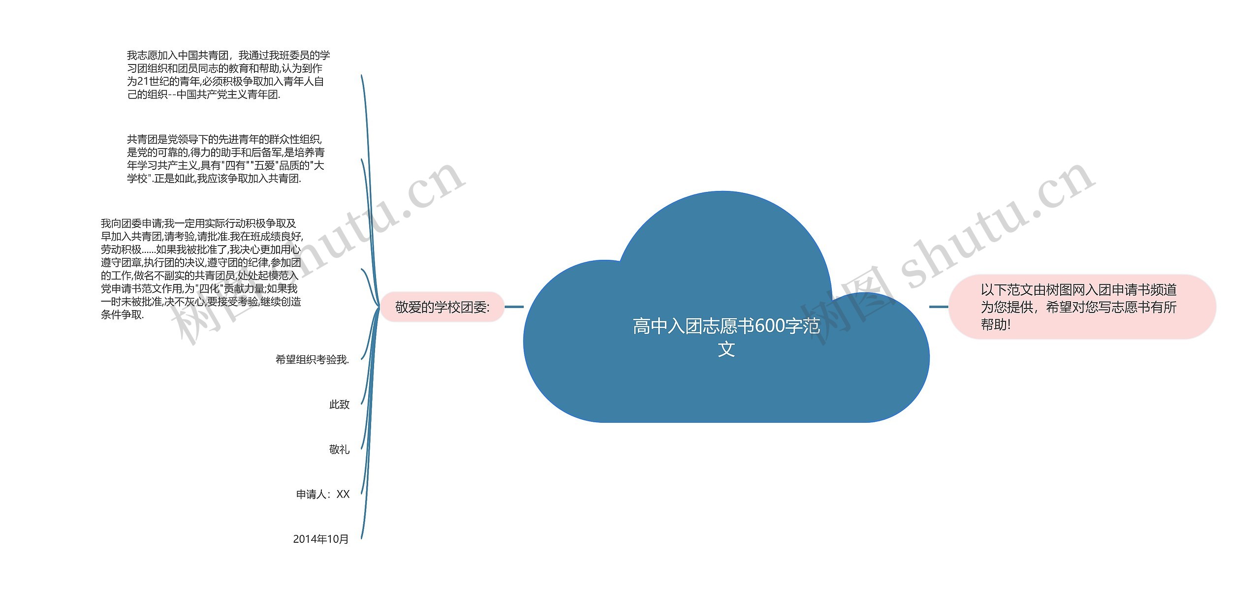 高中入团志愿书600字范文