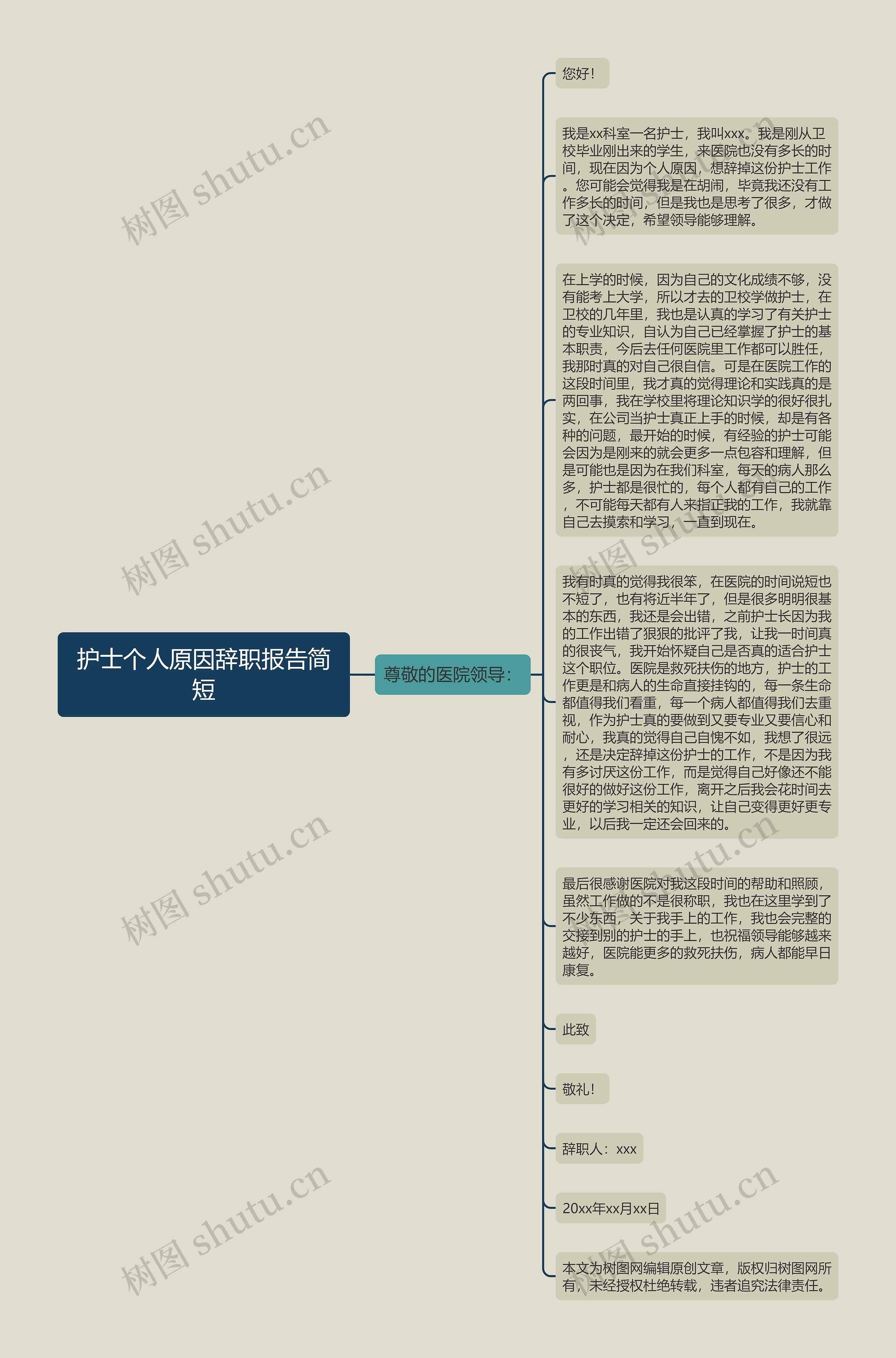 护士个人原因辞职报告简短