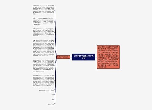 初中入团申请书500字优秀版