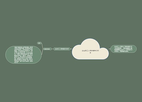企业员工入党申请书300字