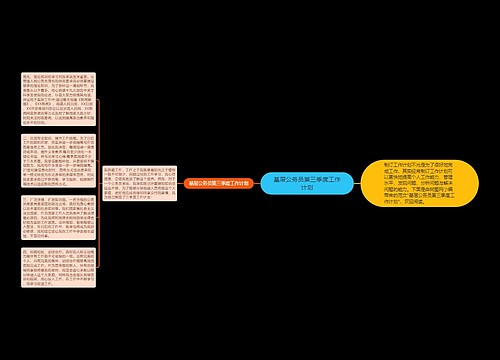 基层公务员第三季度工作计划