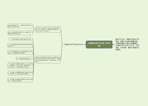 工程技术员下半年工作计划