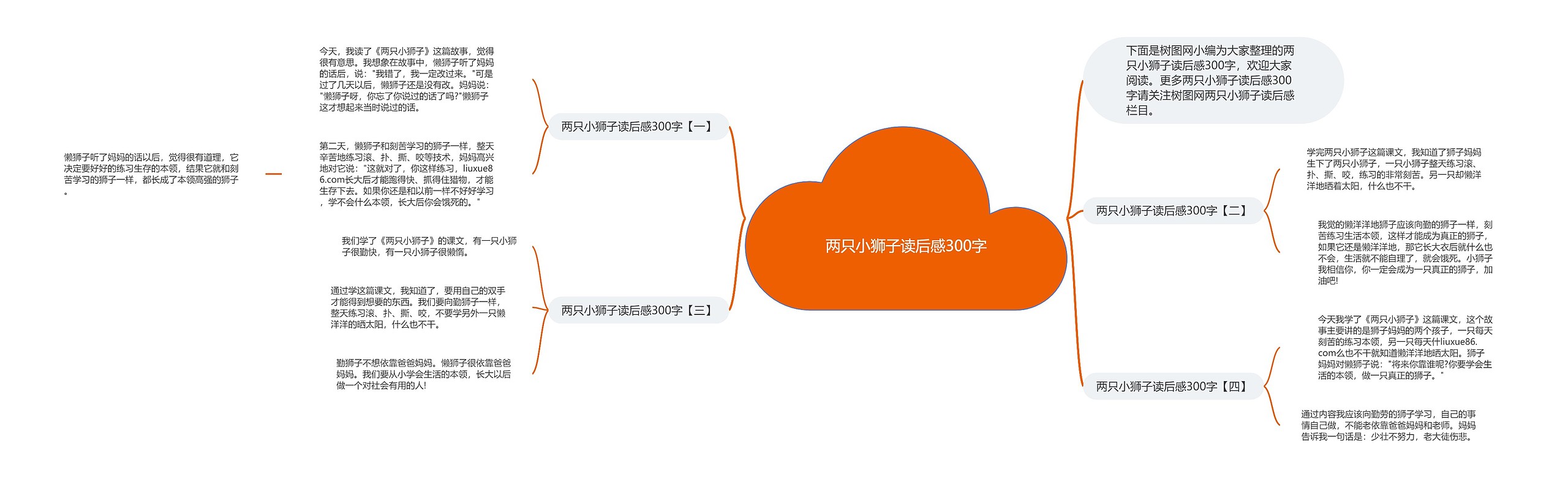 两只小狮子读后感300字