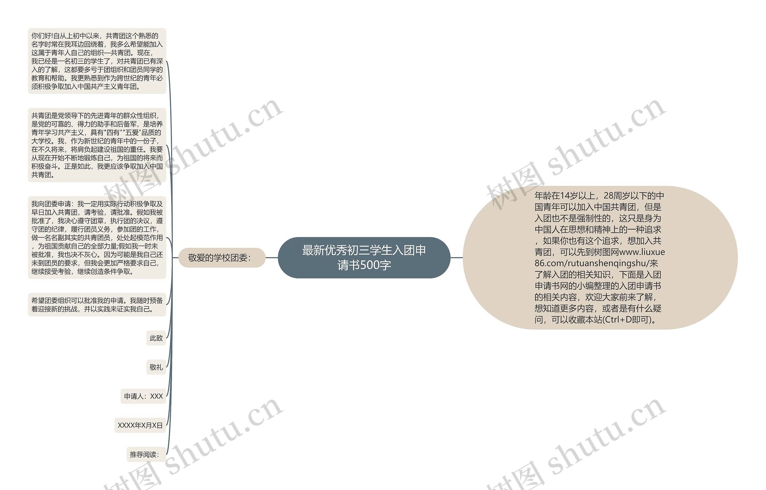 最新优秀初三学生入团申请书500字