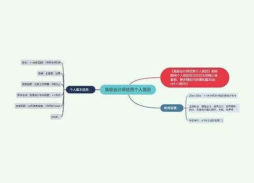 高级会计师优秀个人简历