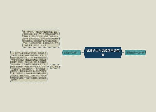 标准护士入党转正申请范文