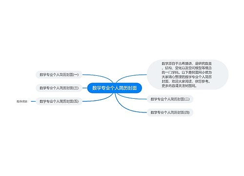 数学专业个人简历封面