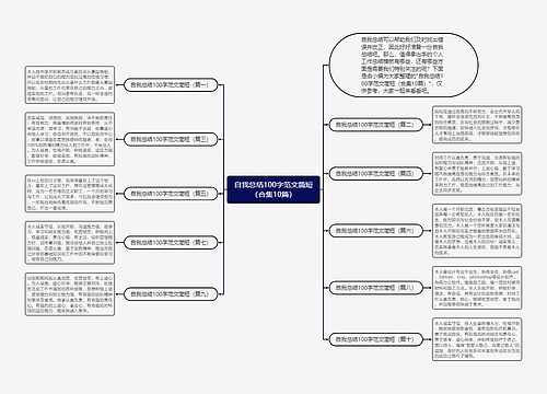 自我总结100字范文简短（合集10篇）