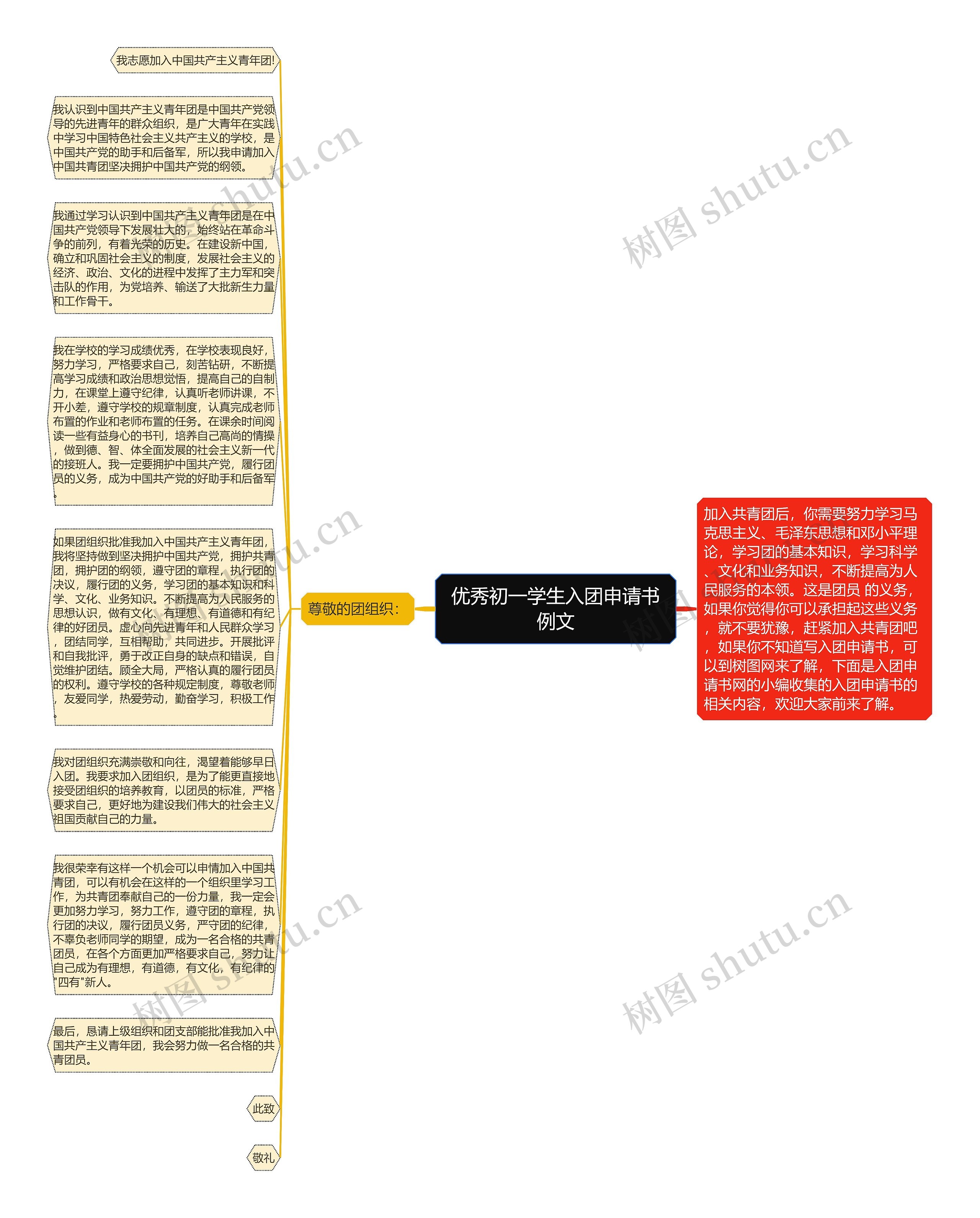 优秀初一学生入团申请书例文