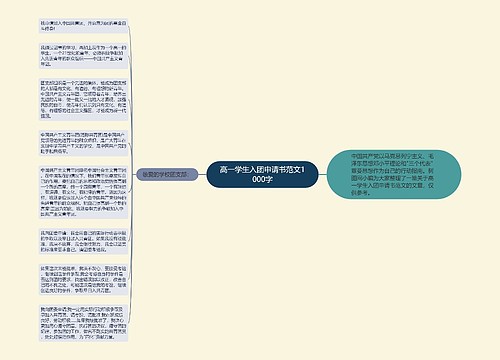 高一学生入团申请书范文1000字