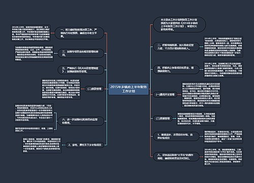 2015年乡镇府上半年财务工作计划