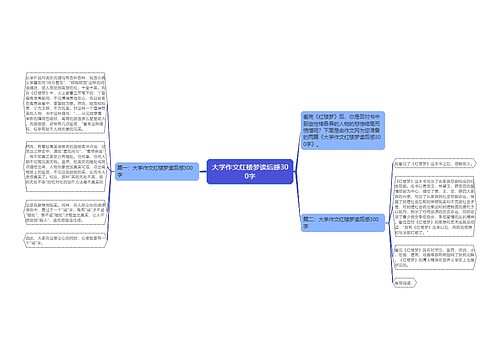 大学作文红楼梦读后感300字