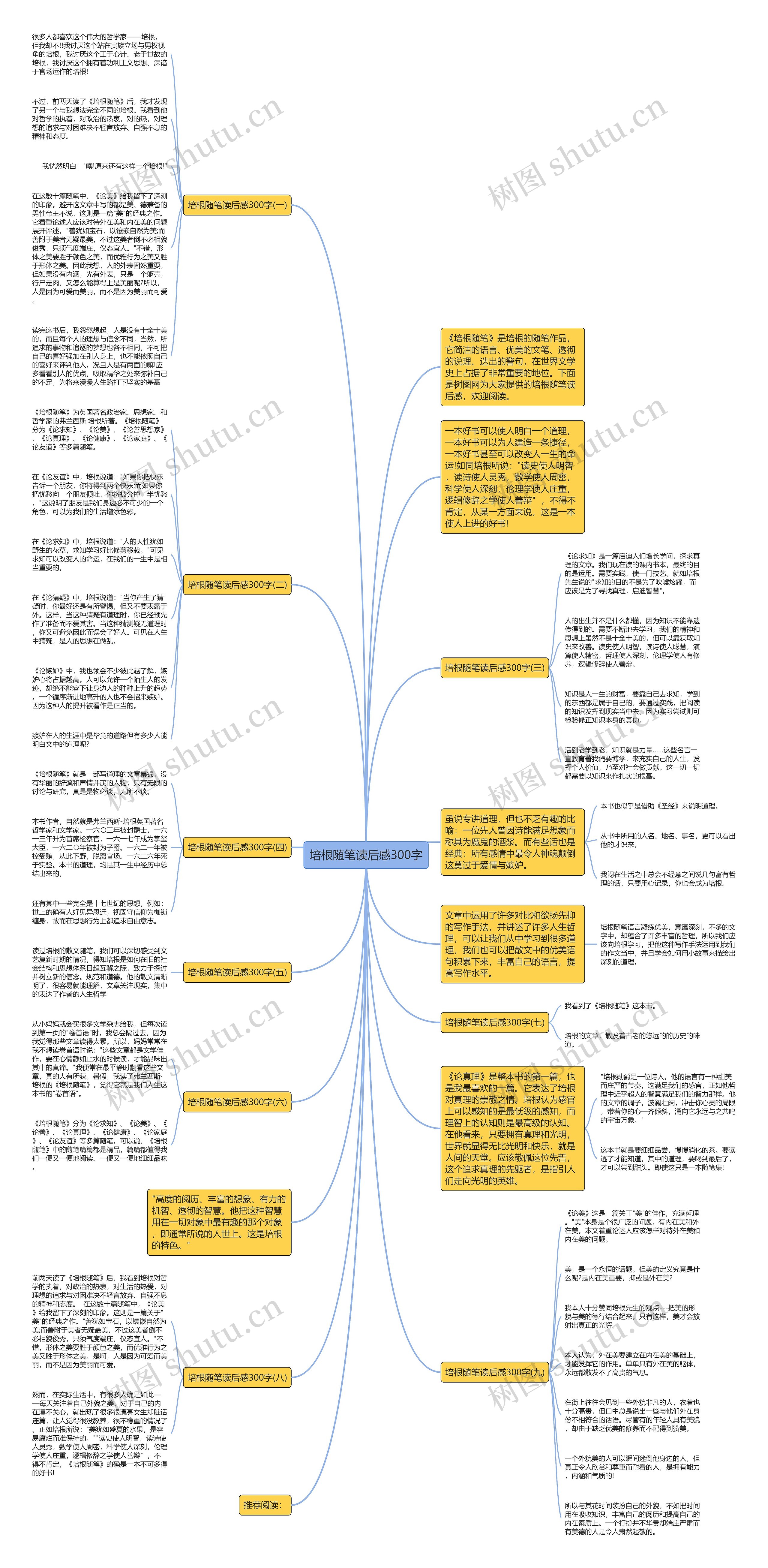 培根随笔读后感300字思维导图