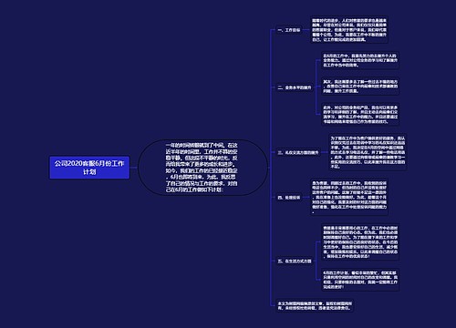 公司2020客服6月份工作计划