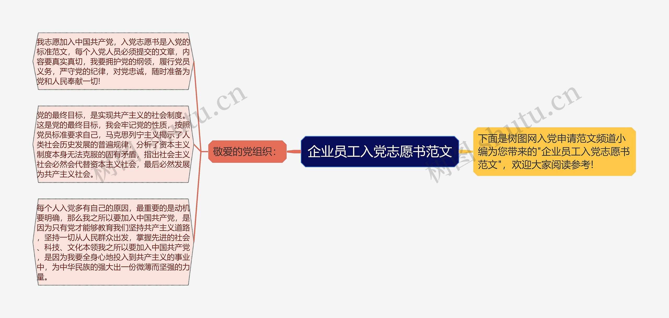 企业员工入党志愿书范文