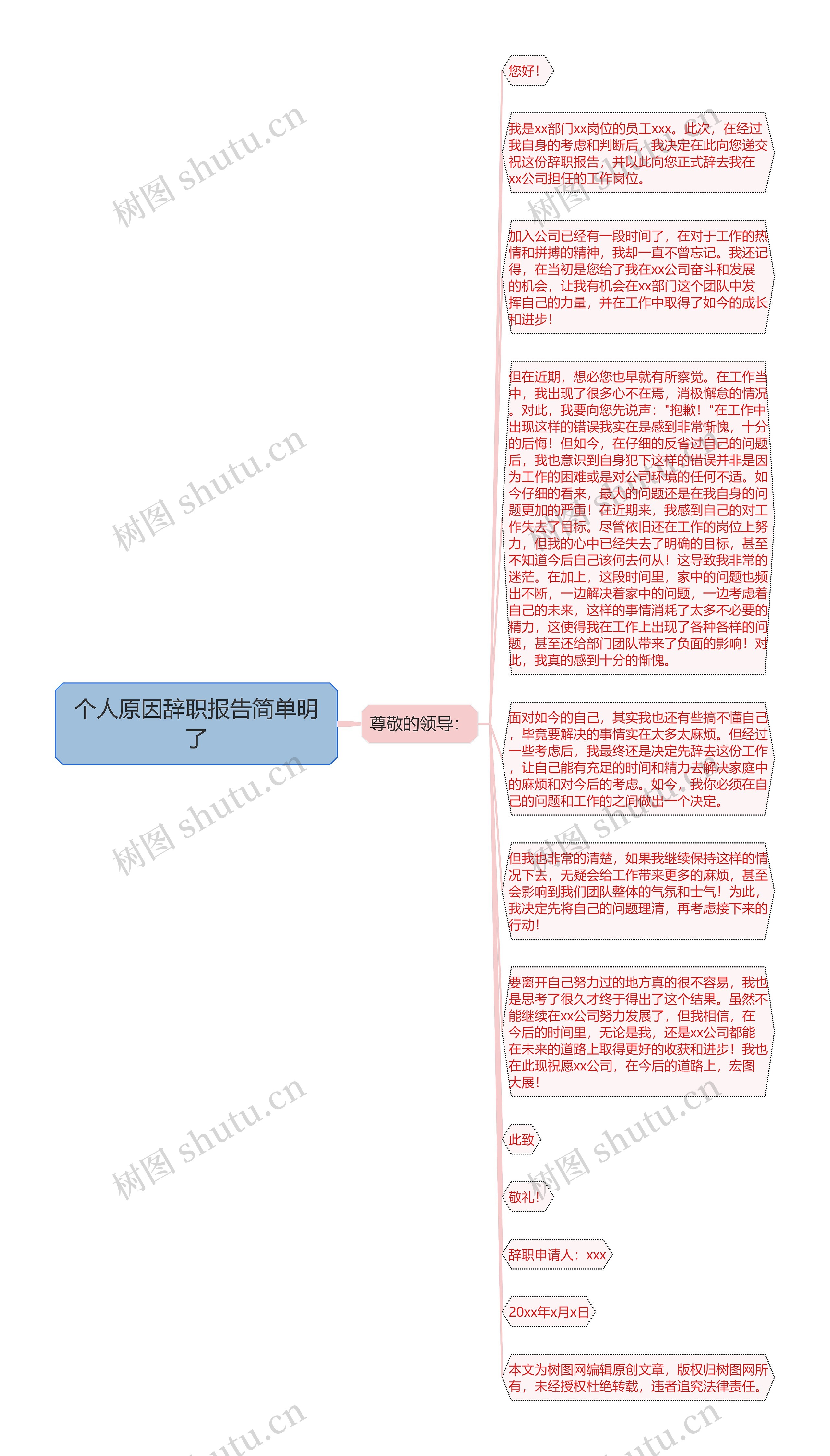个人原因辞职报告简单明了