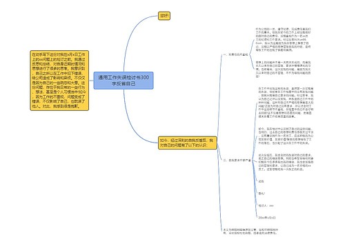 通用工作失误检讨书300字反省自己