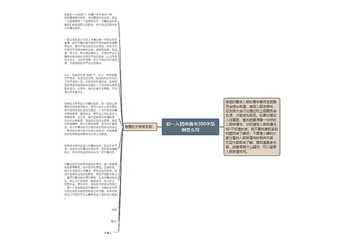 初一入团申请书300字范例怎么写