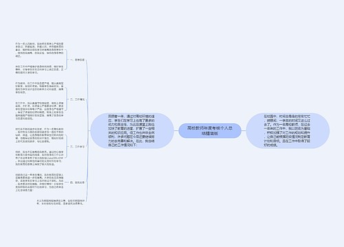 高校教师年度考核个人总结精简版