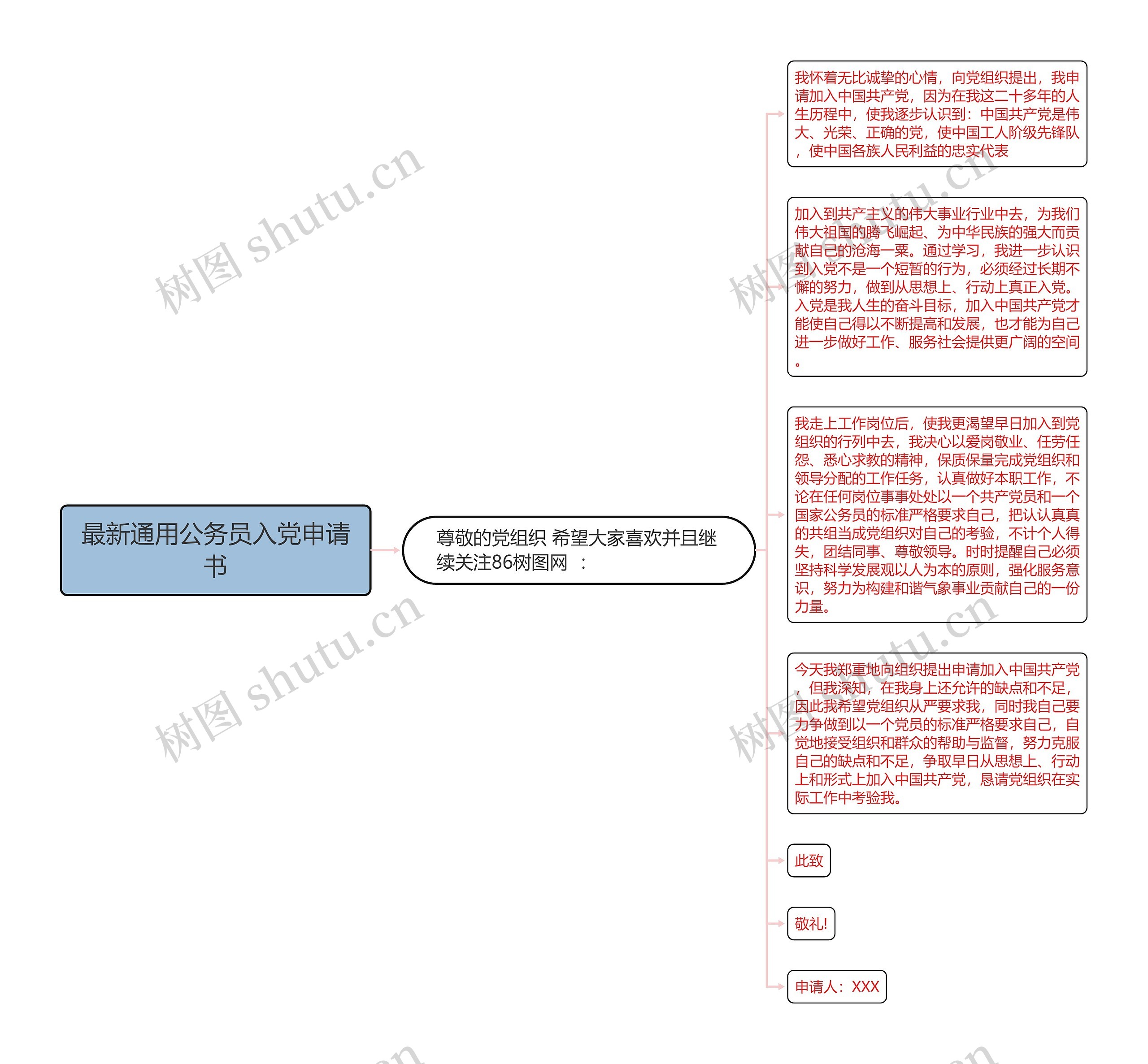 最新通用公务员入党申请书