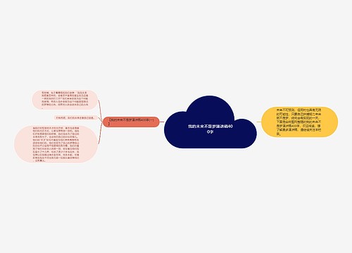 我的未来不是梦演讲稿400字