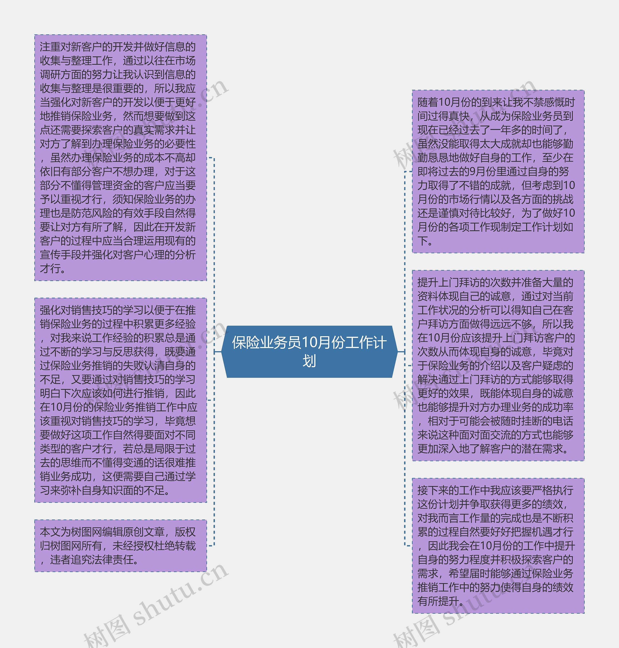 保险业务员10月份工作计划