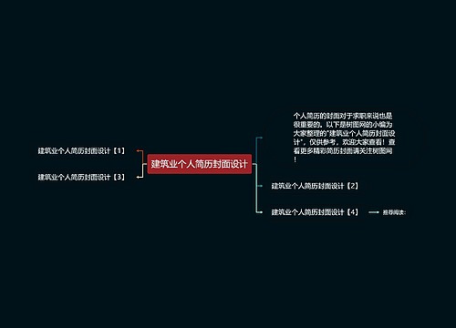 建筑业个人简历封面设计