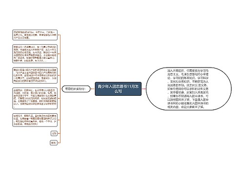 青少年入团志愿书11月怎么写