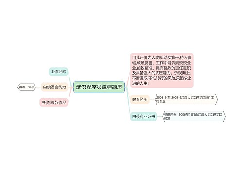 武汉程序员应聘简历